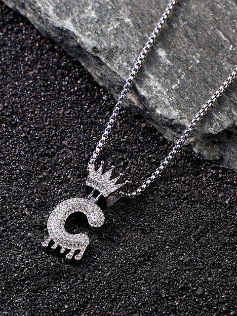 The Drip Alphabet C Pendant Necklace