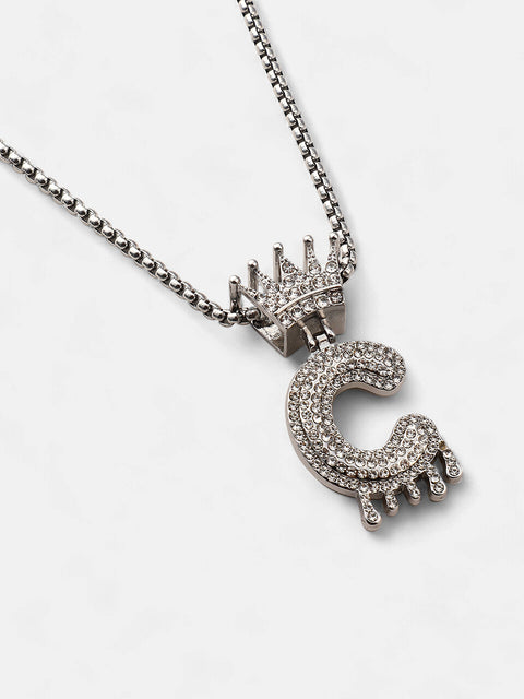 The Drip Alphabet C Pendant Necklace