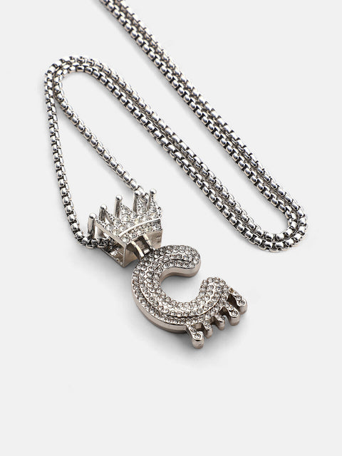 The Drip Alphabet C Pendant Necklace