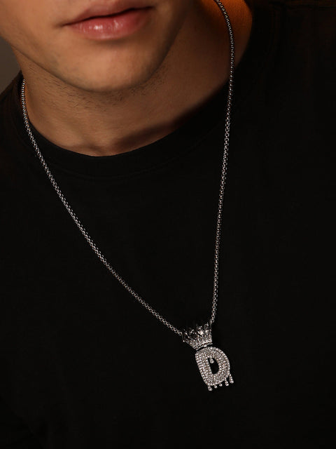 The Drip Alphabet D Pendant Necklace