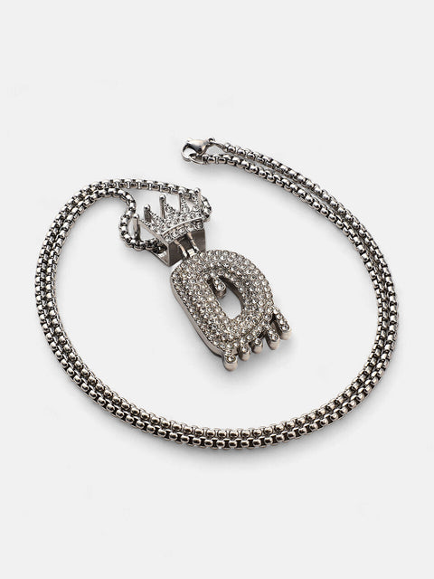 The Drip Alphabet D Pendant Necklace