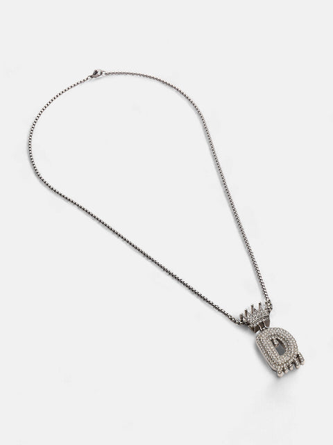 The Drip Alphabet D Pendant Necklace