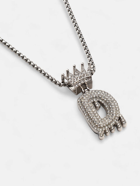 The Drip Alphabet D Pendant Necklace