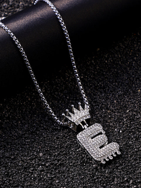 The Drip Alphabet E Pendant Necklace