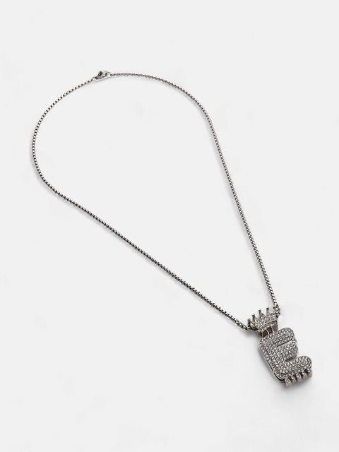 The Drip Alphabet E Pendant Necklace