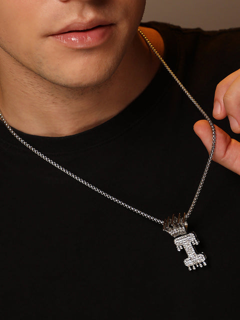 The Drip Alphabet I Pendant Necklace