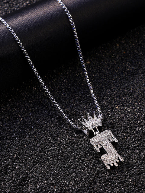 The Drip Alphabet J Pendant Necklace