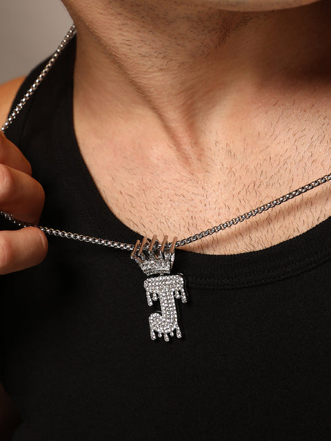 The Drip Alphabet J Pendant Necklace