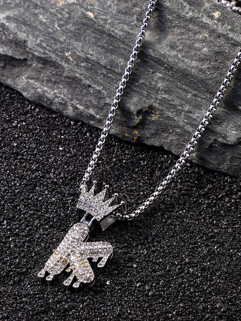 The Drip Alphabet K Pendant Necklace
