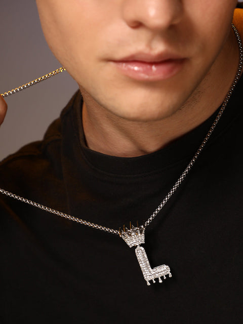 The Drip Alphabet L Pendant Necklace