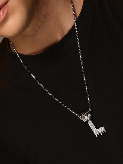 The Drip Alphabet L Pendant Necklace