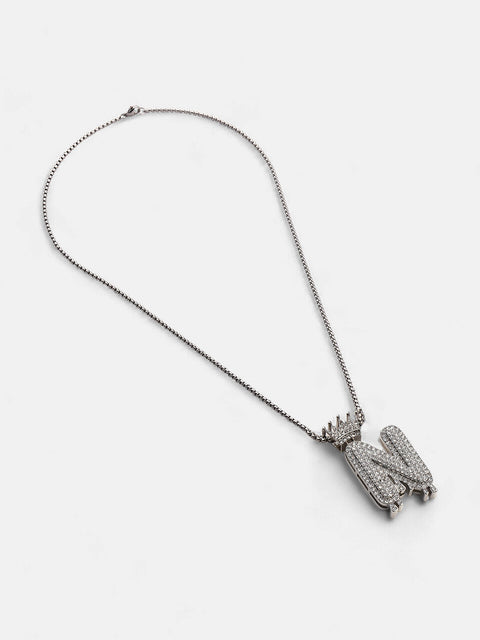 The Drip Alphabet N Pendant Necklace