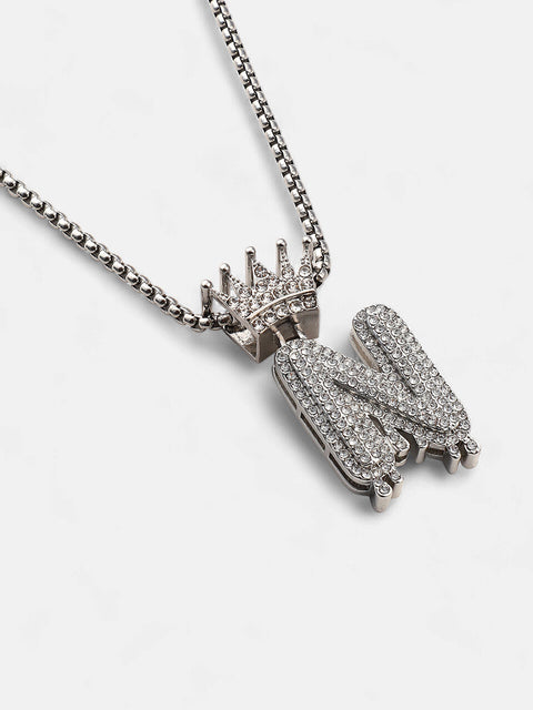 The Drip Alphabet N Pendant Necklace