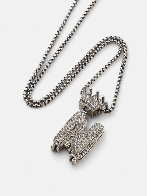The Drip Alphabet N Pendant Necklace