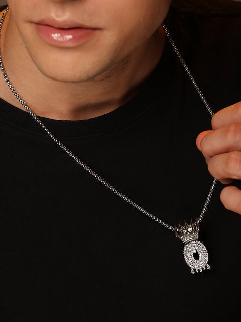 The Drip Alphabet O Pendant Necklace