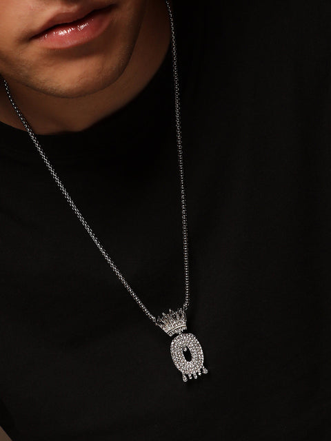 The Drip Alphabet O Pendant Necklace