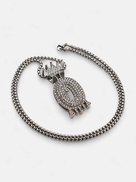 The Drip Alphabet O Pendant Necklace