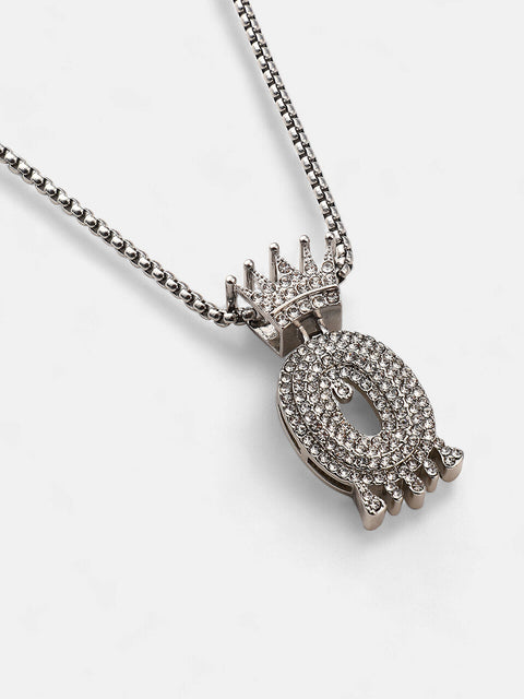 The Drip Alphabet O Pendant Necklace