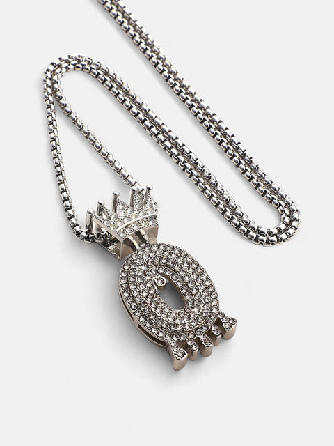 The Drip Alphabet O Pendant Necklace