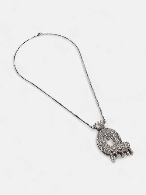 The Drip Alphabet Q Pendant Necklace