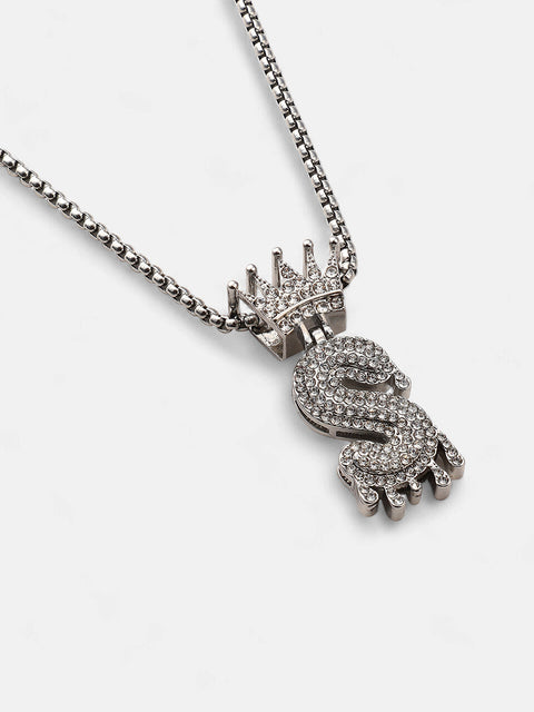 The Drip Alphabet S Pendant Necklace