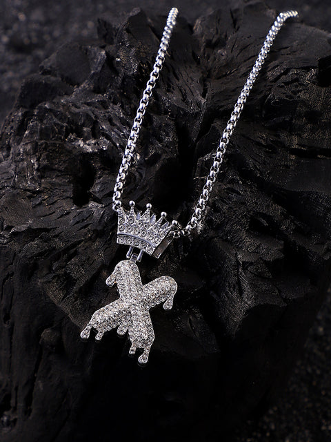 The Drip Alphabet X Pendant Necklace