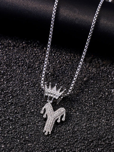 The Drip Alphabet Y Pendant Necklace