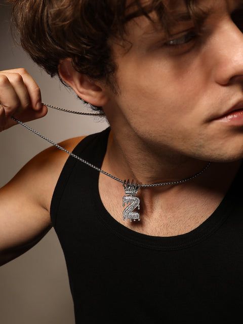 The Drip Alphabet Z Pendant Necklace