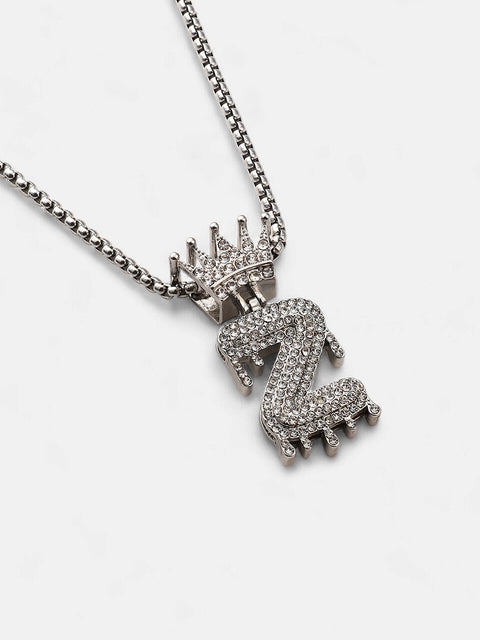 The Drip Alphabet Z Pendant Necklace