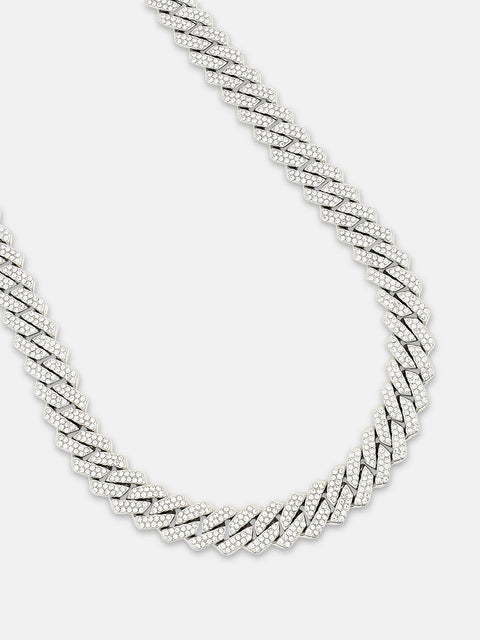 The Bijou Chain Necklace - Metallic Silver