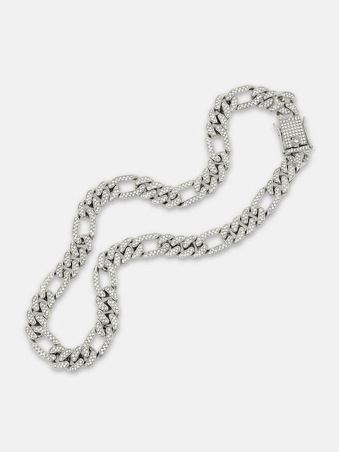 The Flatten-Bijou Chain Necklace - Metallic Silver