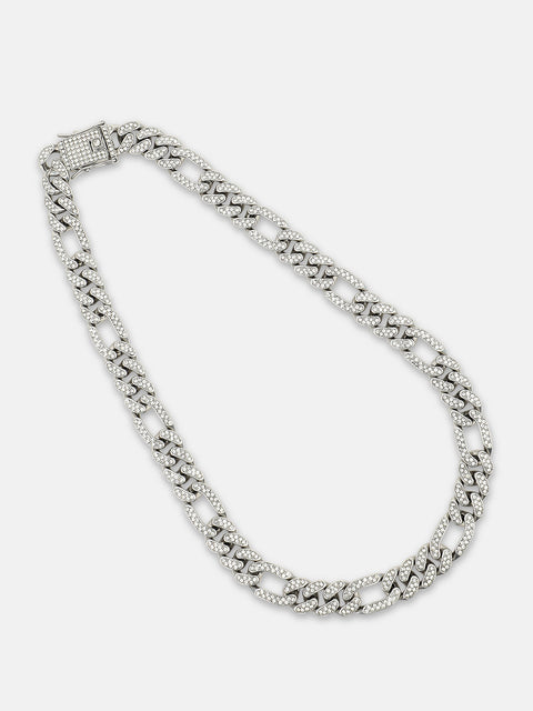The Flatten-Bijou Chain Necklace - Metallic Silver