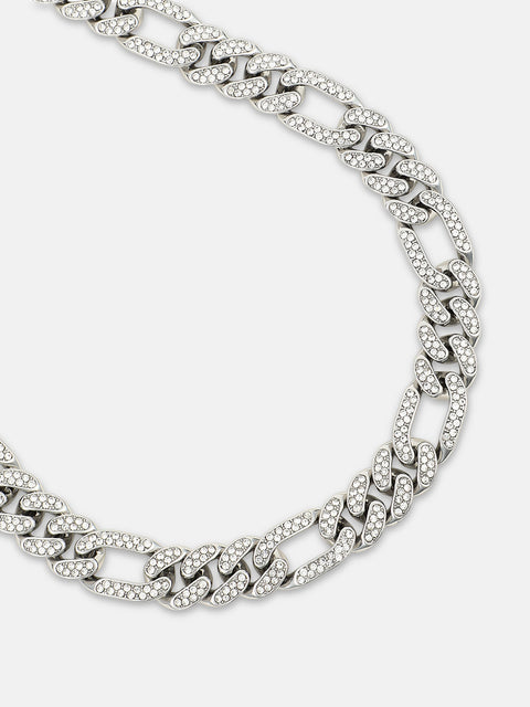The Flatten-Bijou Chain Necklace - Metallic Silver