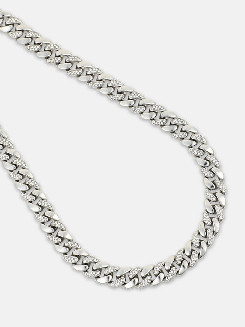 The Alt-Bijou Chain Necklace - Metallic Silver