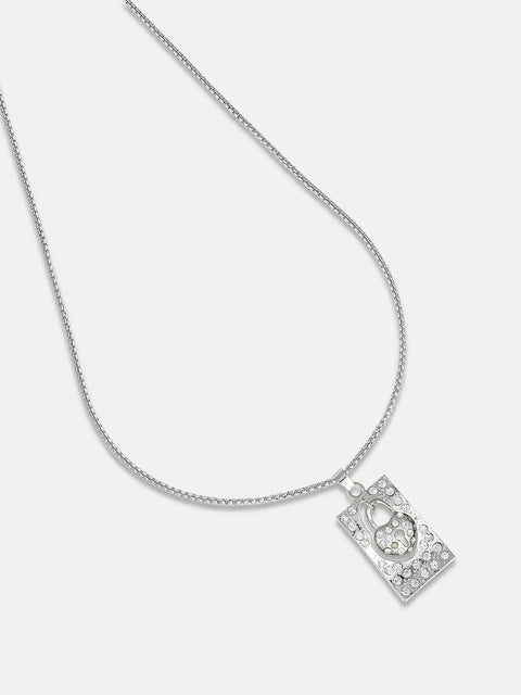 Men's Lockheart Pendant Necklace - Silver