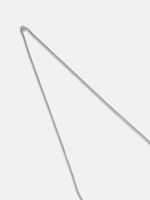 Men's V For Vendetta Pendant Necklace - Silver
