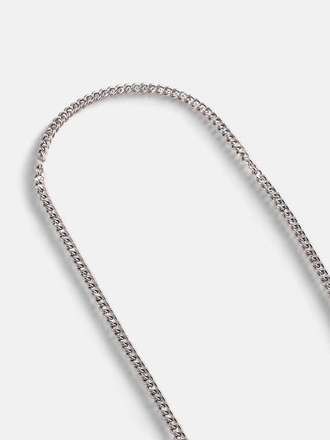 The Time Pendant Necklace - Metallic Silver