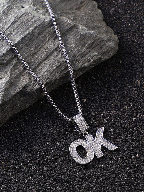 The OK Pendant Necklace