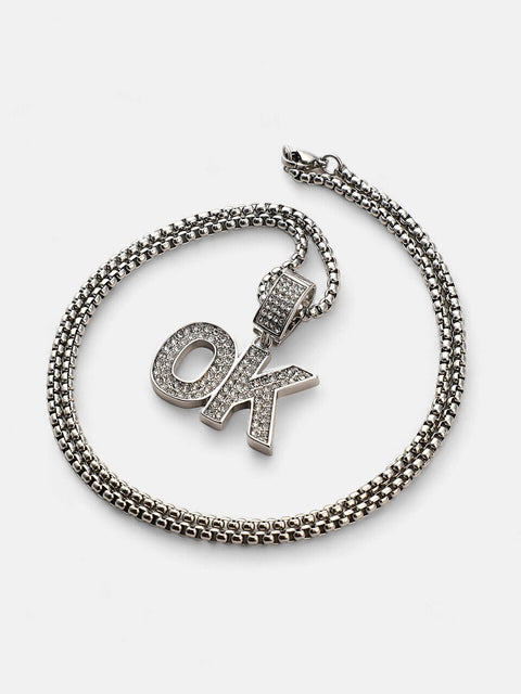 The OK Pendant Necklace
