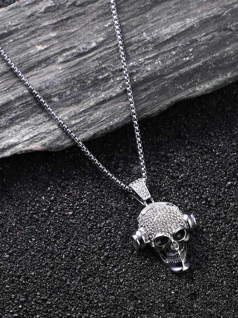 The Skull Music Pendant Necklace
