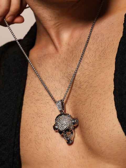 The Skull Music Pendant Necklace