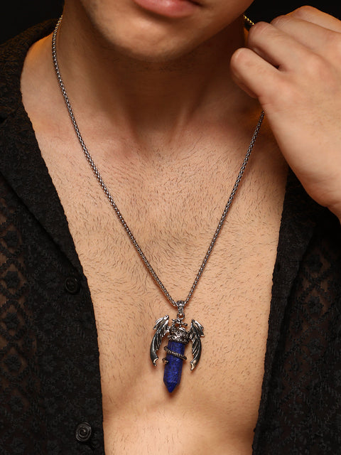 The Wing Crystal Pendant Necklace