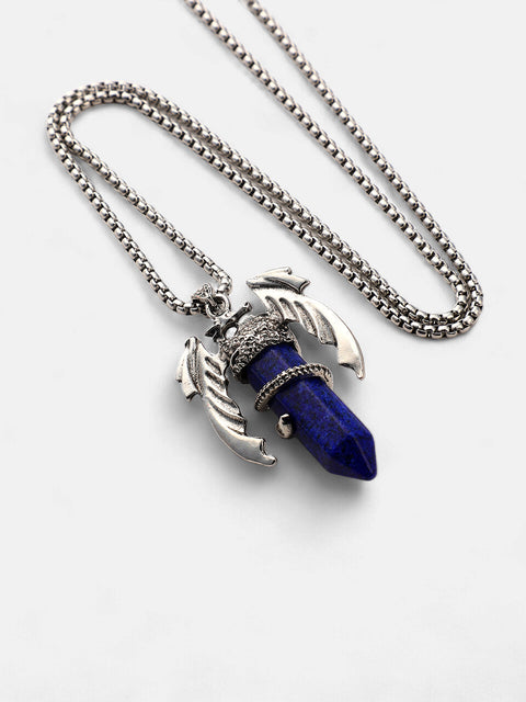 The Wing Crystal Pendant Necklace