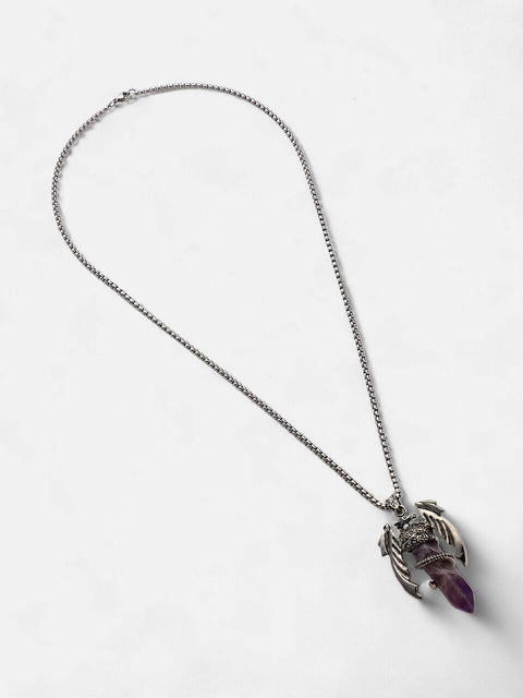 The Wing Crystal Pendant Necklace