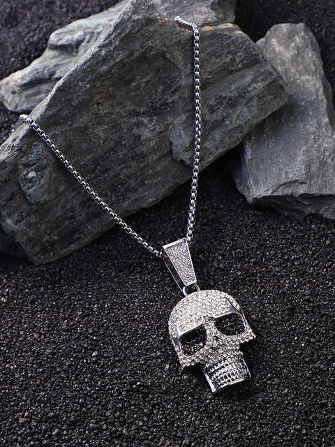 The Bling Skull Pendant Necklace
