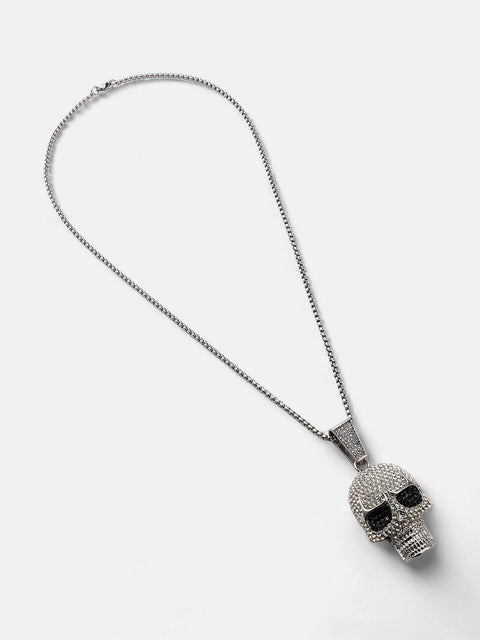 The Bling Skull Pendant Necklace