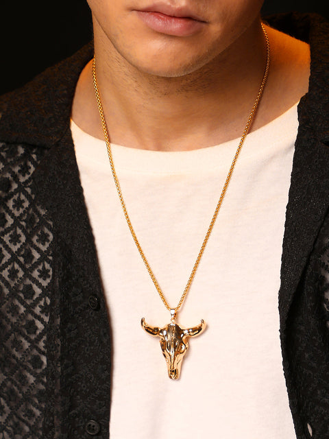 The Longhorn Pendant Necklace