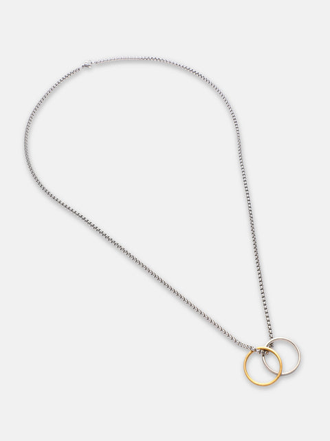 The Halos Pendant Necklace - Metallic Silver