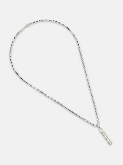 The Whistle Pendant Necklace - Metallic Silver