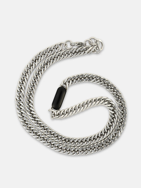 The Dainty Pendant Necklace - Metallic Silver